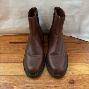 Aquatalia Brown Leather Chelsea Boots
